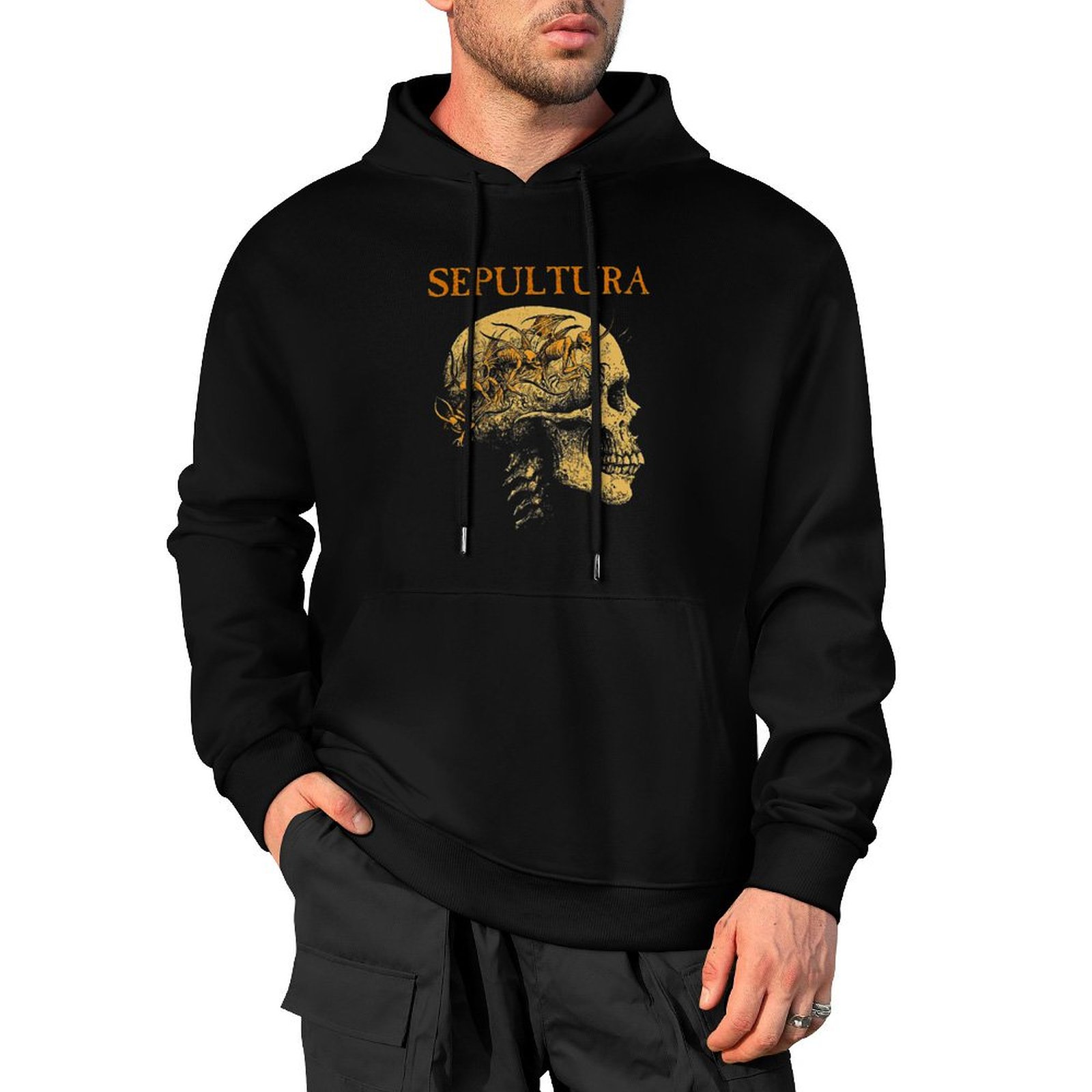 Anime Merchandise Hoodie - -Musik ---- Merchandise Sepultura---SEPULTURA--Concert-Merchandise--- Pullover Hoodie