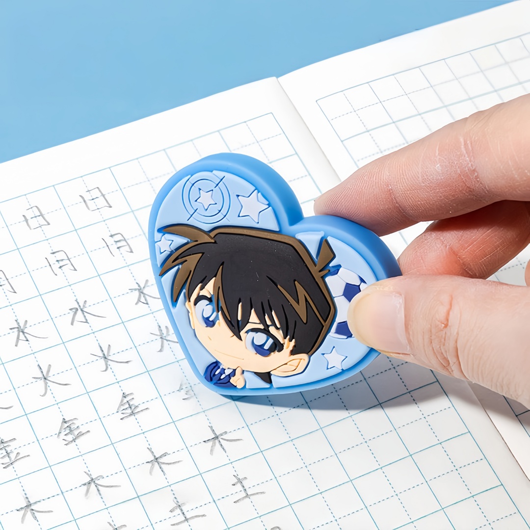 Erased Anime Merchandise - Anime Detektiv Conan Merchandise Blindbox-Radiergummis, Zufällige