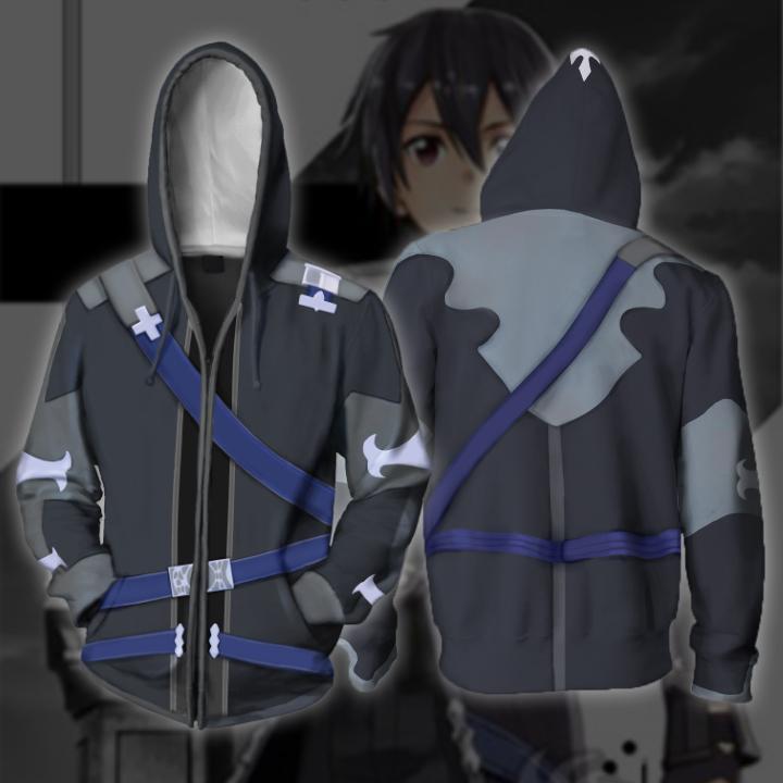 Anime Merchandise Hoodie - Sword Art Online Anime CS Reißverschluss