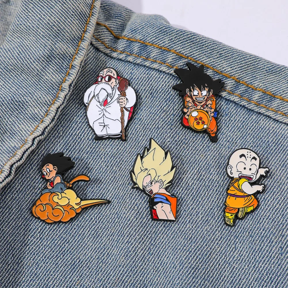 Enamel Pin Set - 5 Stück klassische, beliebte Anime-Broschen ​