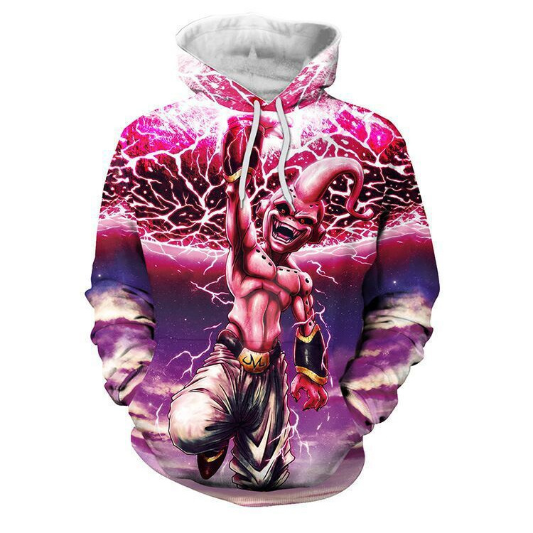 Anime Merchandise Hoodie - D Hoodie, Digitaldruck, Anime-Ware, Cosplay-Hoodie