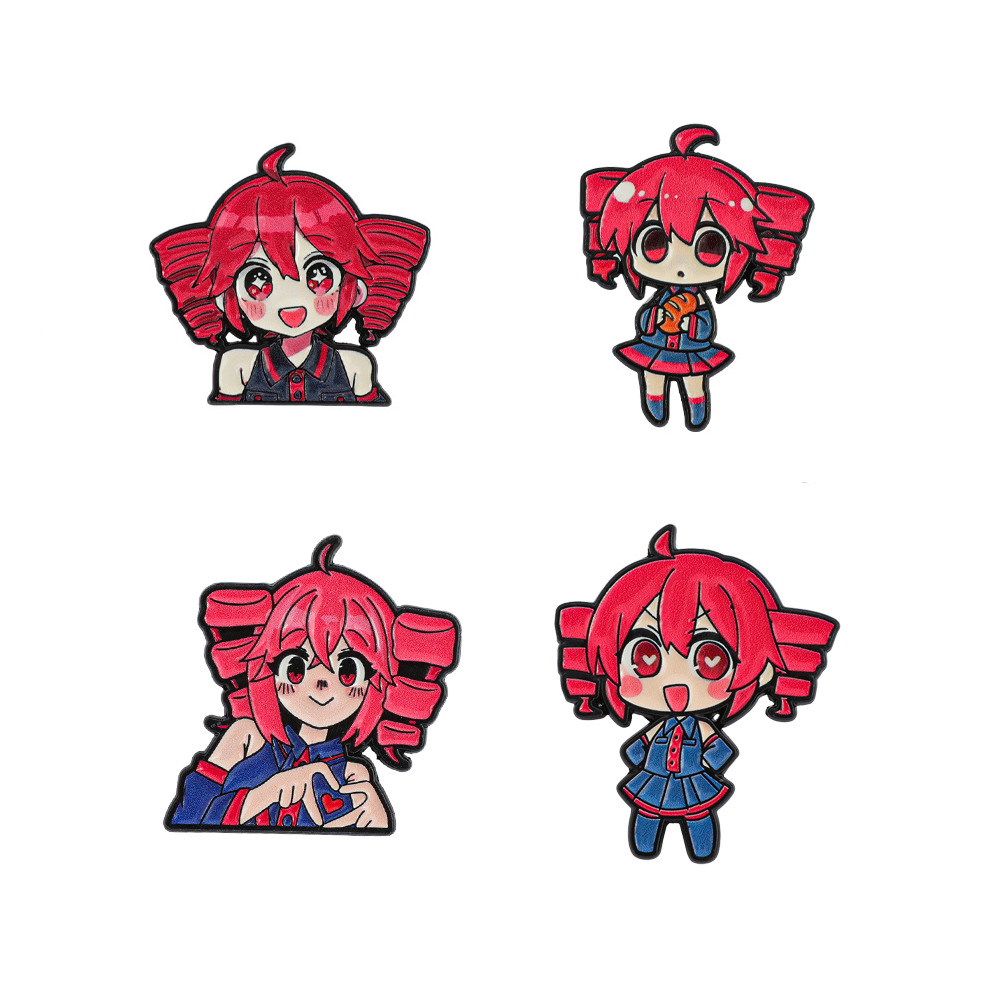 4 Stück Anime Niedliche Cartoo – Enamel Pin Set Bewertung und Preis