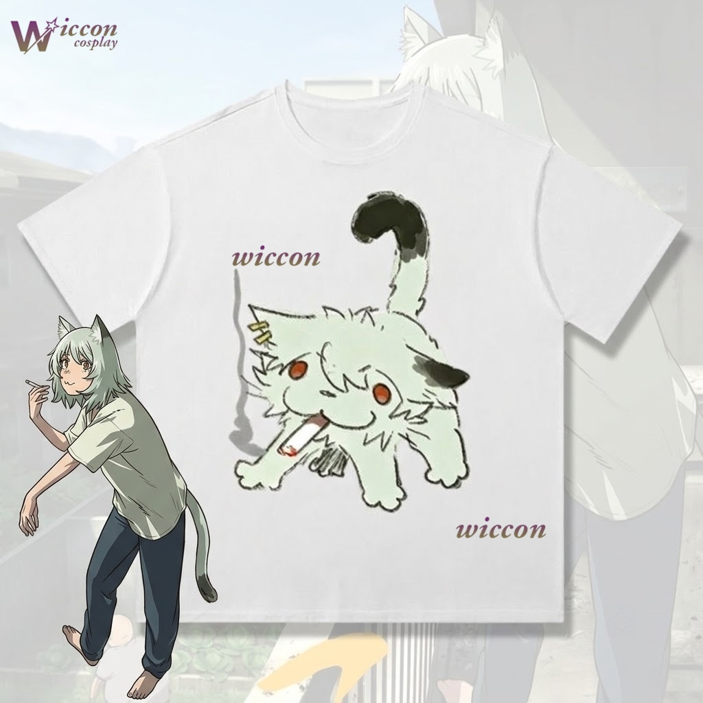 YesOk Chainsmoker Cat Yaniko S – Anime Merchandise Shirt Bewertung und Preis