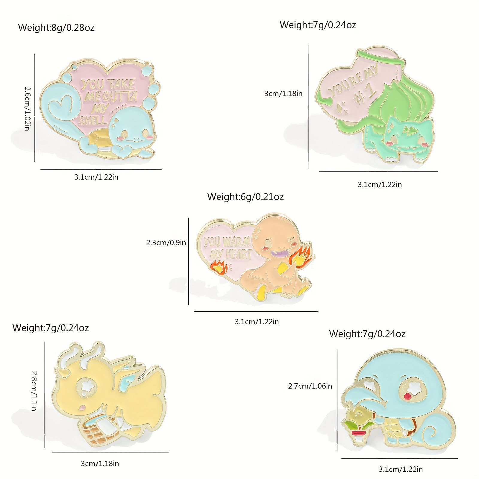 5 Stück Niedliche Anime-Brosch – Enamel Pin Set Bewertung und Preis
