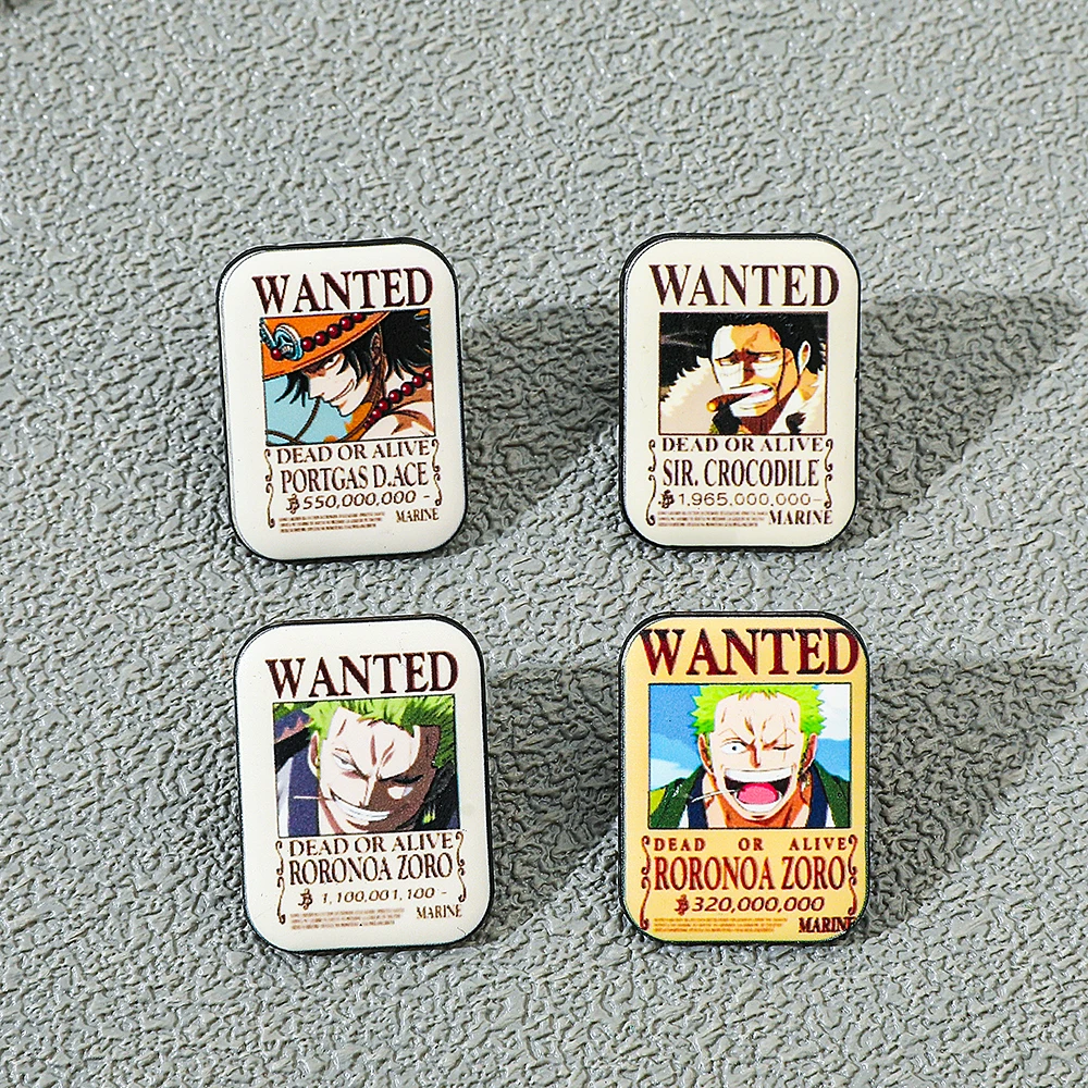 4 Stück ONE PIECE Cartoon Anim – Enamel Pin Set Bewertung und Preis