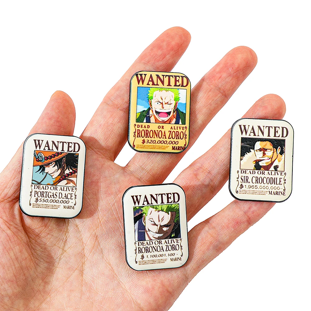 4 Stück ONE PIECE Cartoon Anim – Enamel Pin Set Bewertung und Preis