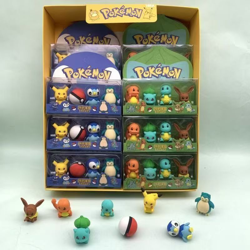 Pokémon-Figuren-Radiergummis,  – Erased Anime Merchandise Bewertung und Preis